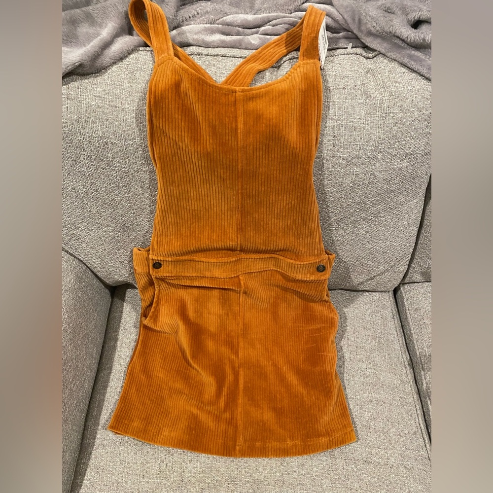 Corduroy dress.